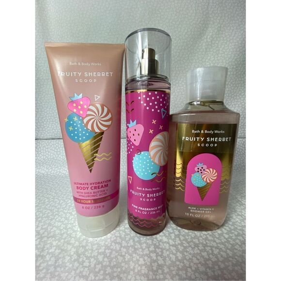 Bath and Body Works FRUITY SHERBET SCOOP 3 Pc Set - Picture 5 of 5